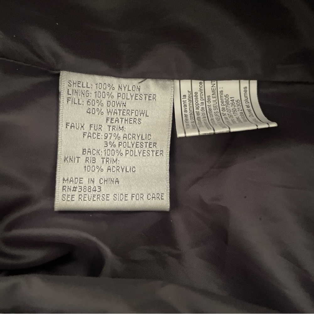 Larry Levine down feather winter coat - Picture 7 of 9
